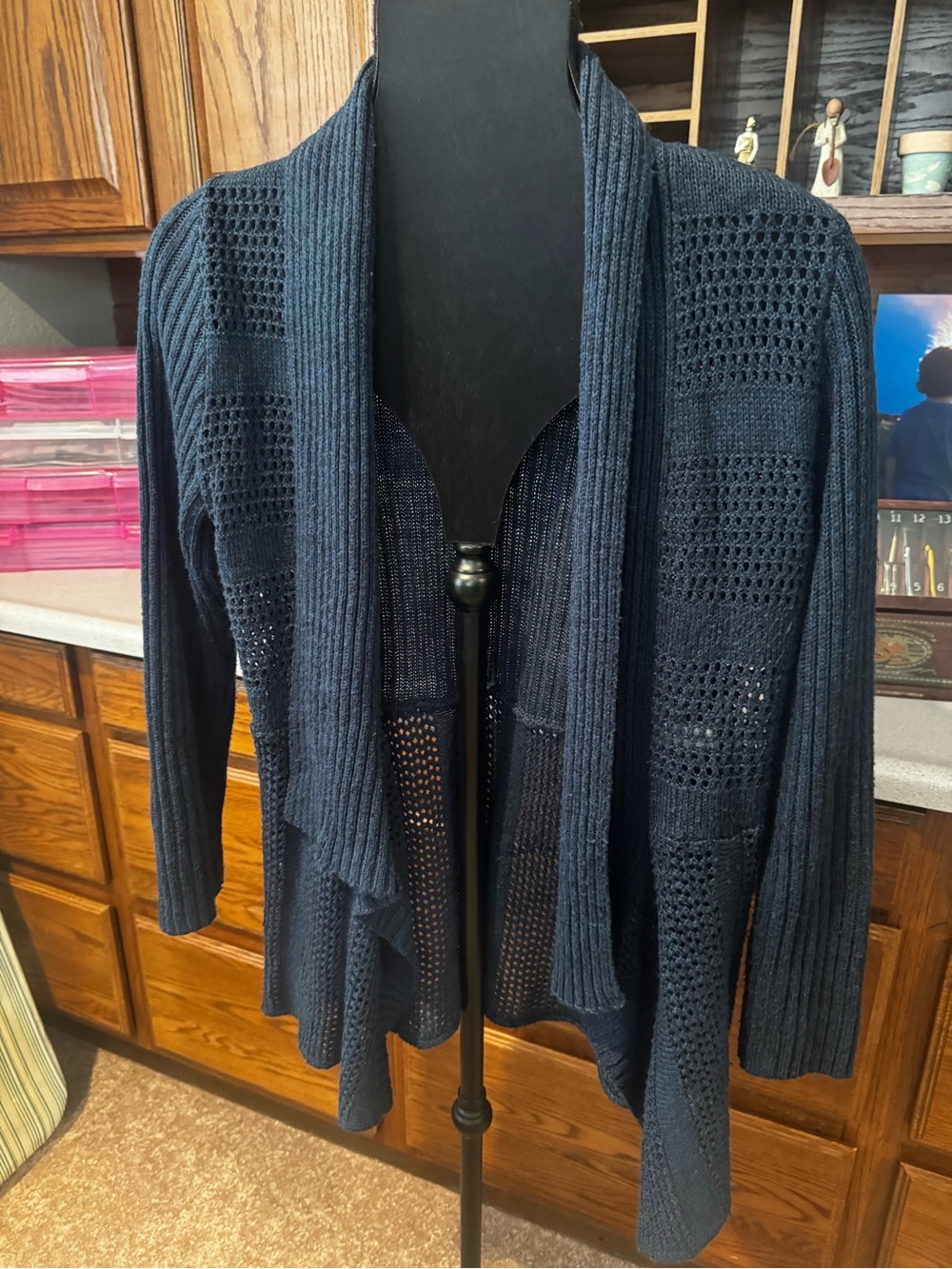 Lightweight open cardigan shrug
